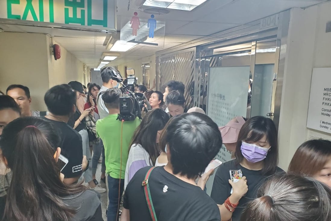 Women queue up at a private clinic offering the HPV vaccine in Hong Kong. Photo: SCMP