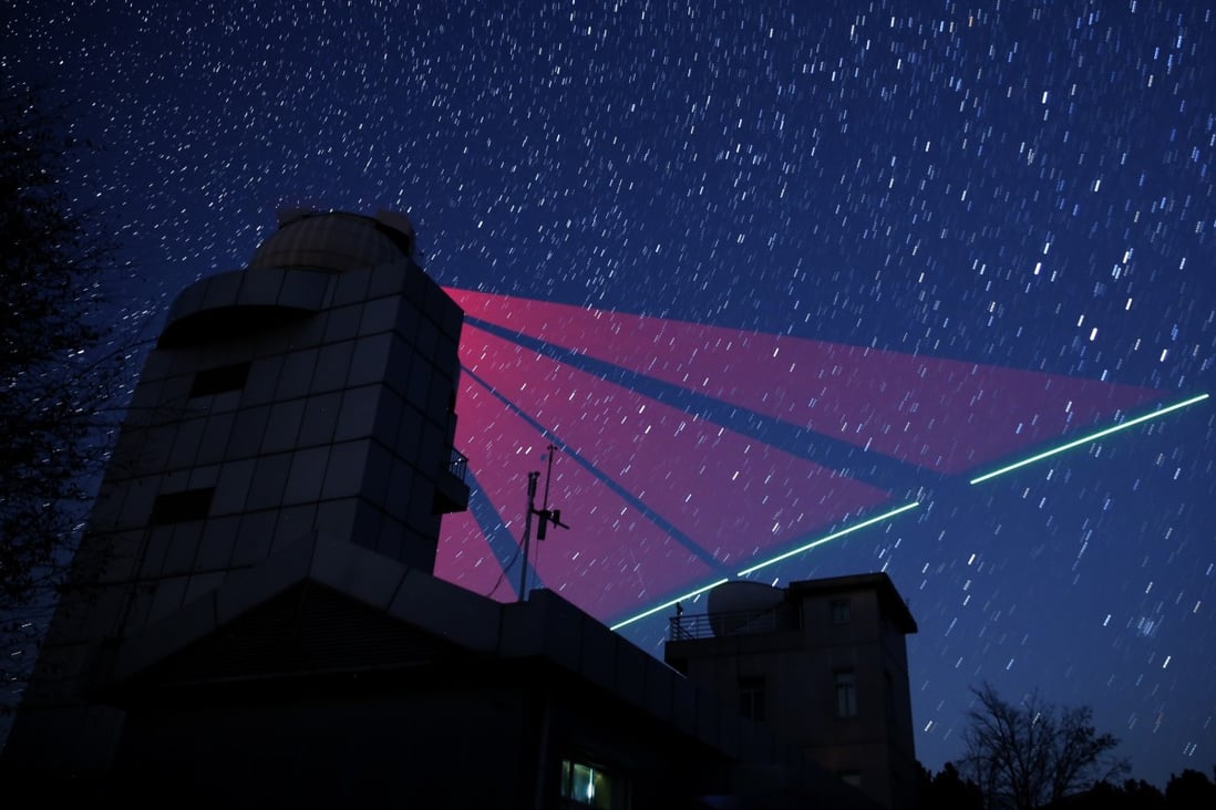 A satellite-to-Earth link was established in 2016. Photo: Xinhua