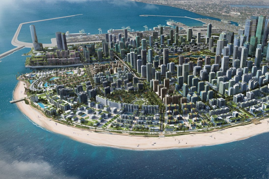 A rendering of the Colombo Port City project in Sri Lanka, which is financed by the China Communications Construction Company. Photo: Handout