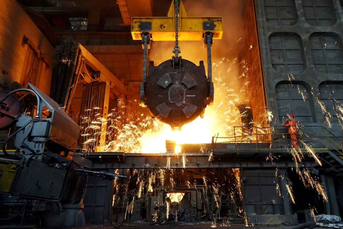 A steel plant in Dalian, Liaoning province, China. Photo: Reuters