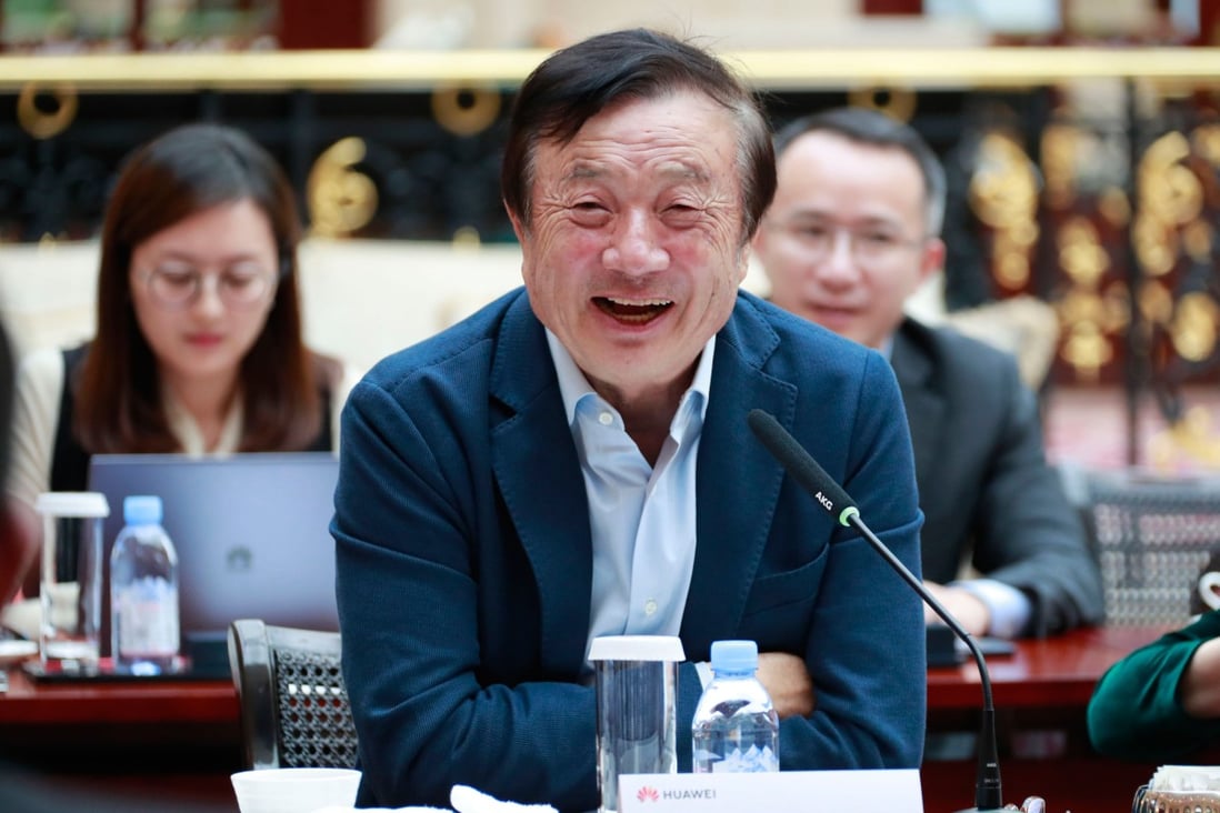 Huawei founder Ren Zhengfei said the company would be “fine” even if it cannot buy chips from US suppliers. Photo: AFP
