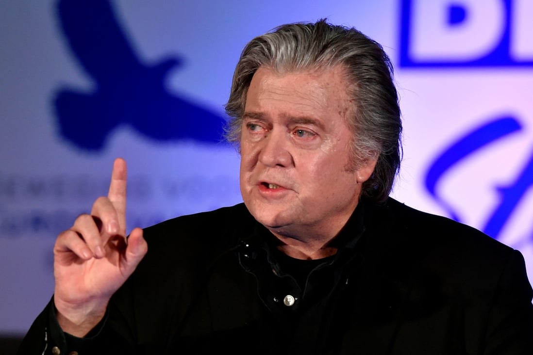 Steve Bannon, Donald Trump’s former chief strategist, says China will be an important issue in the 2020 US presidential election. Photo: EPA-EFE