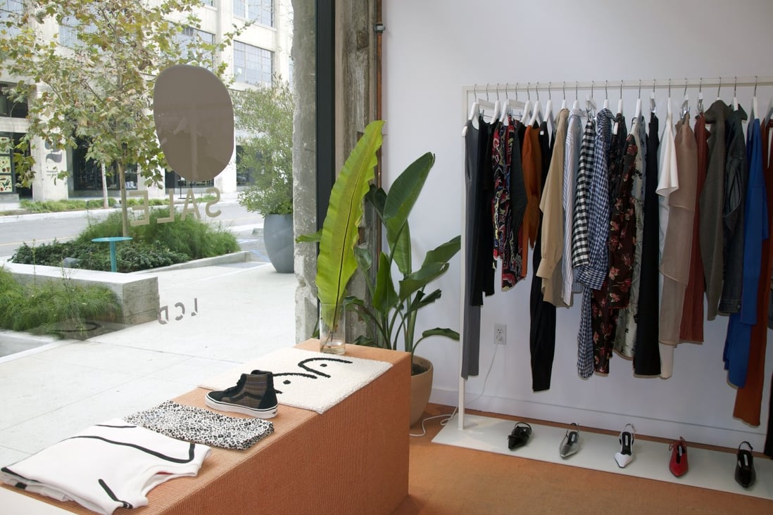 The LCD boutique in downtown LA. Geraldine Chung, who grew up between Southern California and Taiwan, likes to mix vintage skate and surf tees with avant-garde young designers.