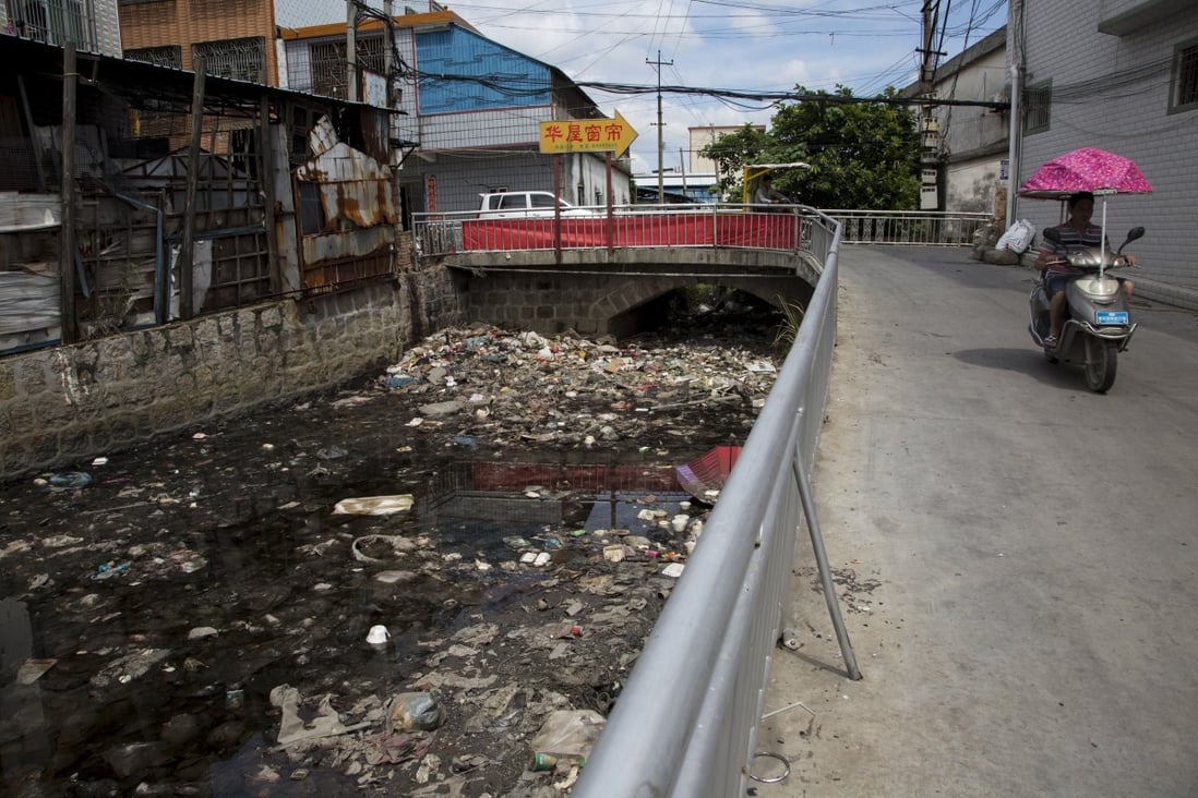In some extreme cases, incomplete pipework meant factories in industrial parks discharged directly into waterways. Photo: Reuters