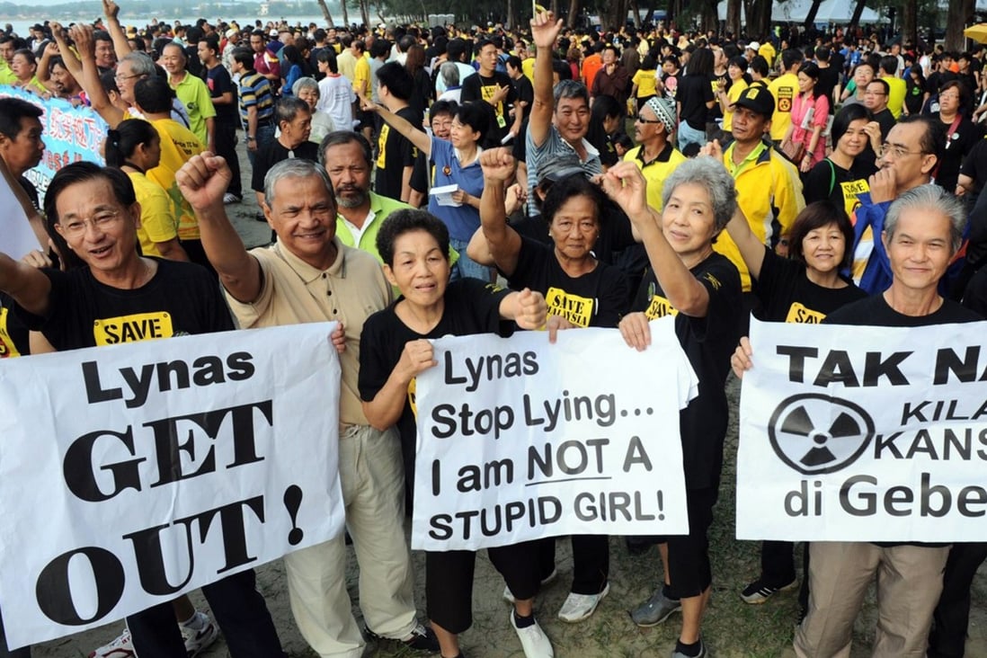 Malaysians protest against an Australian rare earth plant run by Lynas. Photo: AFP