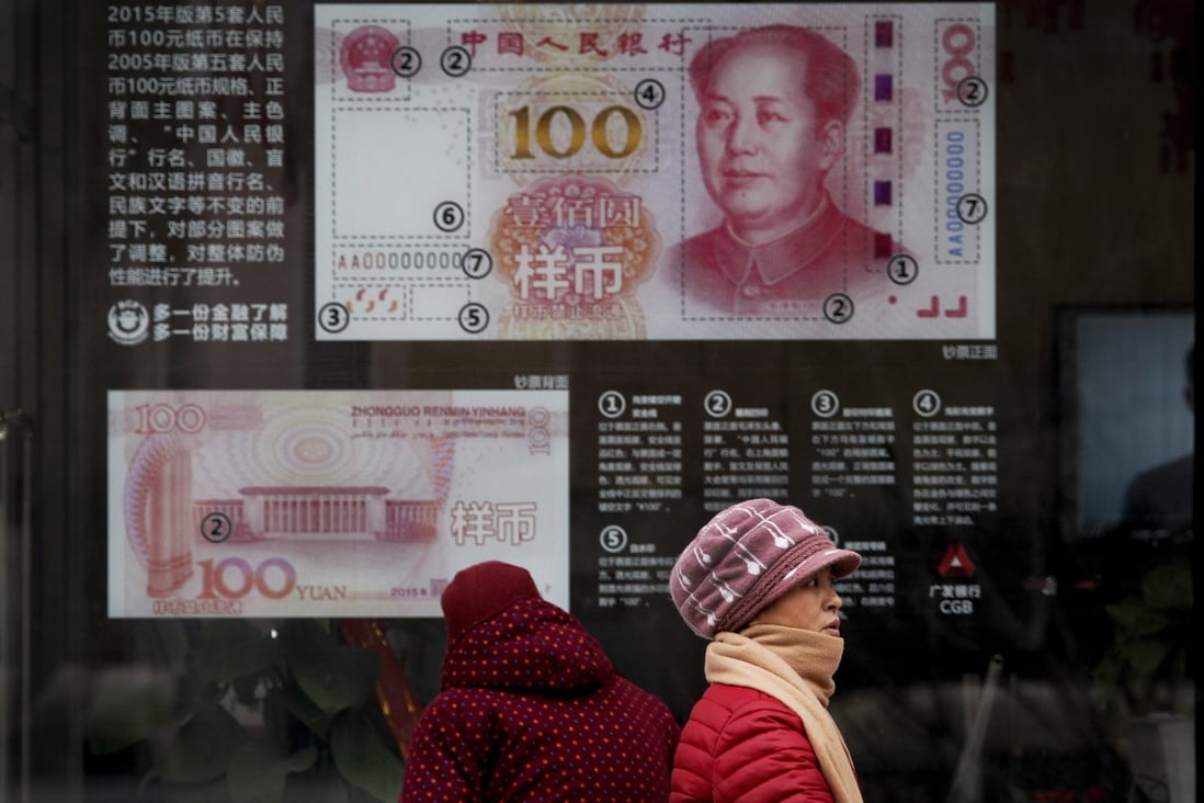 China’s debt ratio rose 5.1 percentage points to 248.83 per cent at the end of March, according to a new think tank report. Photo: Bloomberg