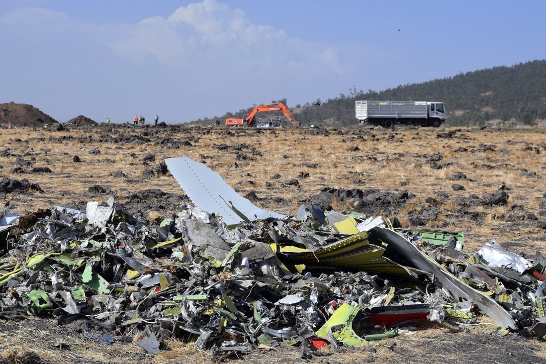 A total of 157 passengers and crew died when an Ethiopia Airlines Boeing 737 MAX 8 aircraft crashed near Bishoftu, Ethiopia, in March. EPA-EFE