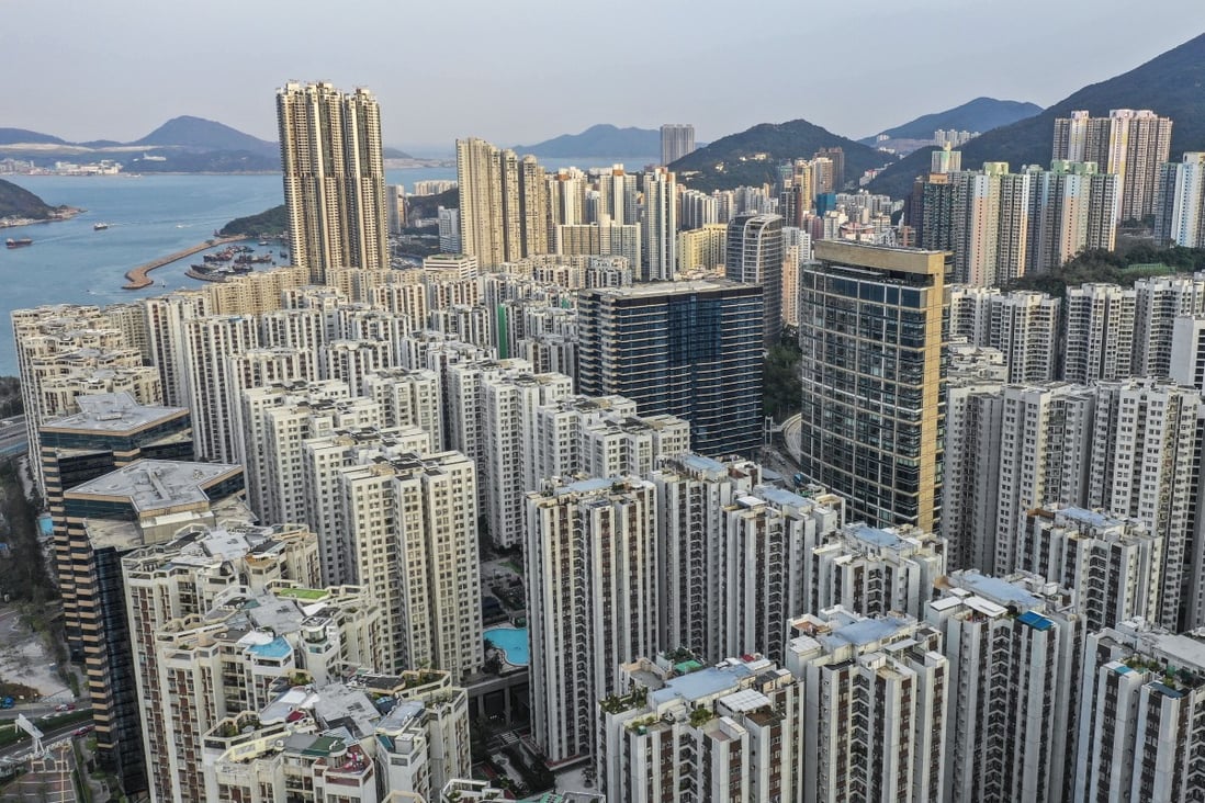 Aerial view of residential properties in Tai Koo. Secondary home prices are on the rise in Hong Kong. Photo: Winson Wong