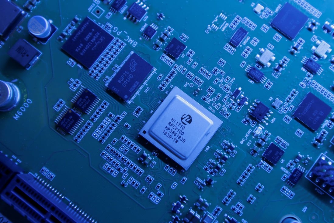 Chips designed by HiSilicon, a unit of telecoms equipment supplier Huawei Technologies, are produced by Taiwan Semiconductor Manufacturing Co, the world’s largest wafer foundry. Photo: Reuters