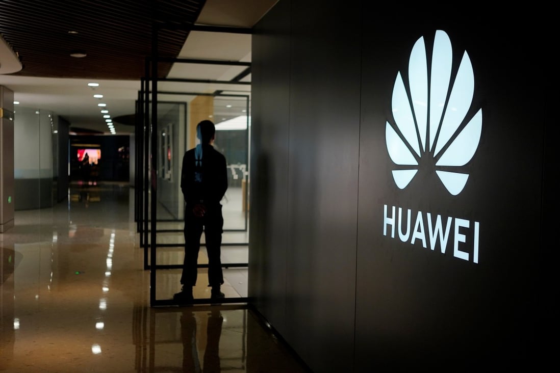 A Huawei logo displayed at a shopping centre in Shanghai on June 3. Photo: Reuters