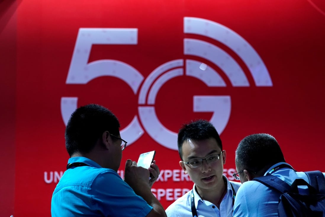 A sign advertising 5G is seen at CES (Consumer Electronics Show) Asia 2019 in Shanghai, China June 11, 2019. Photo: Reuters