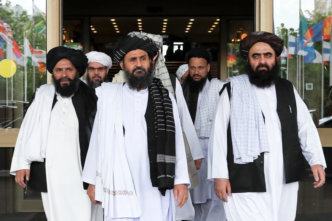 A Taliban delegation led by Abdul Ghani Baradar (centre) visited China recently, according to Beijing. Photo: Reuters