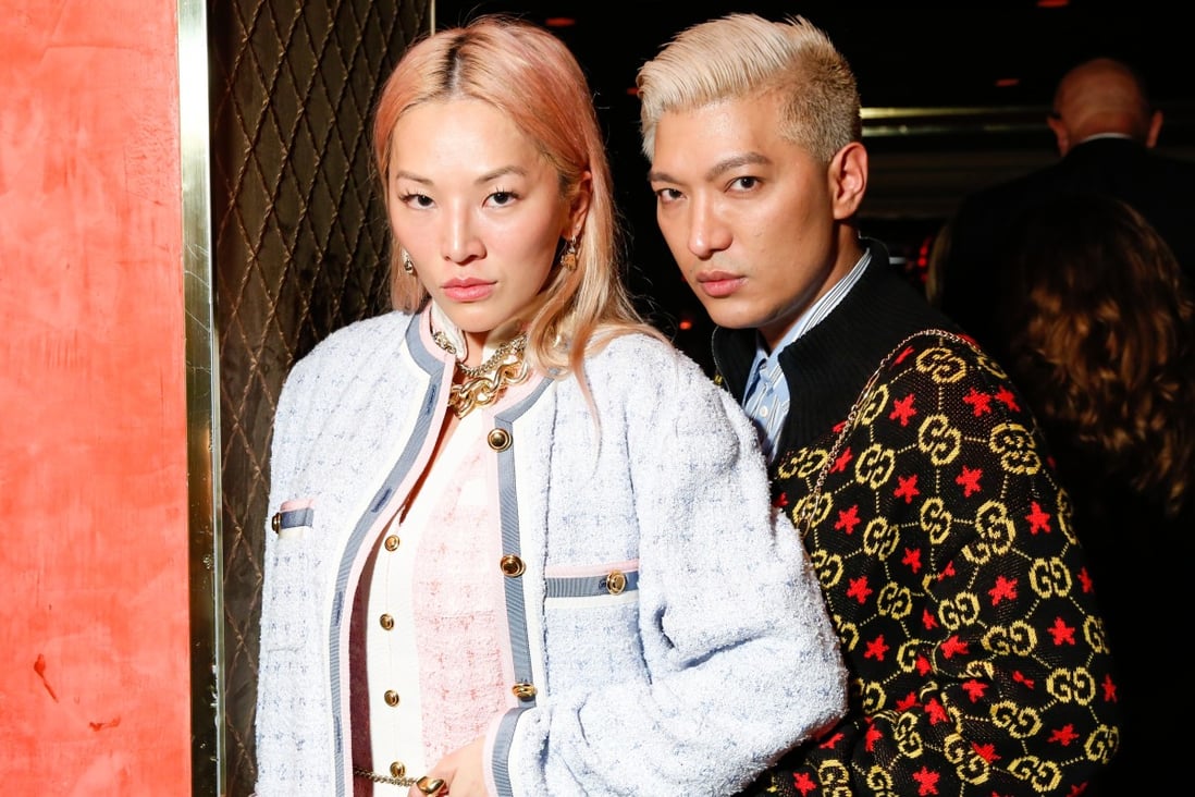 Tina Leung and Bryanboy at a Gucci event in New York.