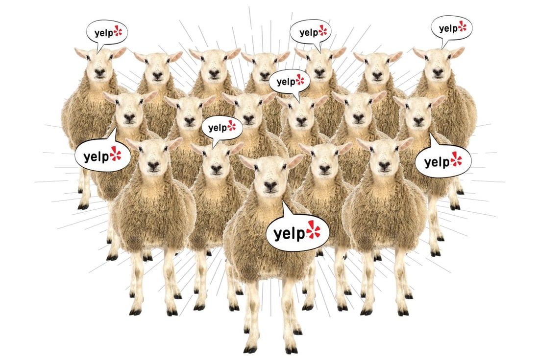 User-contributed review sites like TripAdvisor and Yelp arouse a herd mentality. Illustration: Mario Rivera