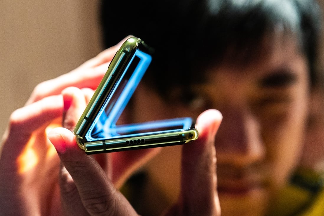 Samsung’s Galaxy Fold. The company could be hit hard by Japan’s new restrictions on exports to South Korea. Photo: Bloomberg