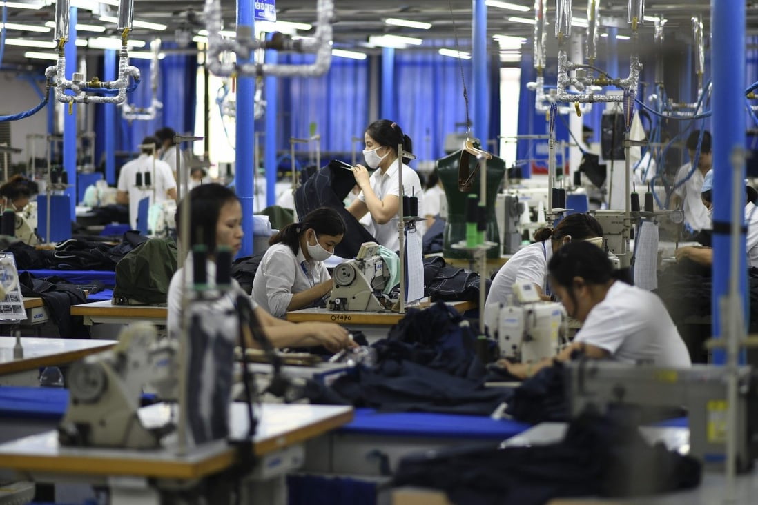 A garment factory in Hanoi. Exports from the Southeast Asian nation to US have risen this year amid an escalation in the US-China trade war. Photo: AFP