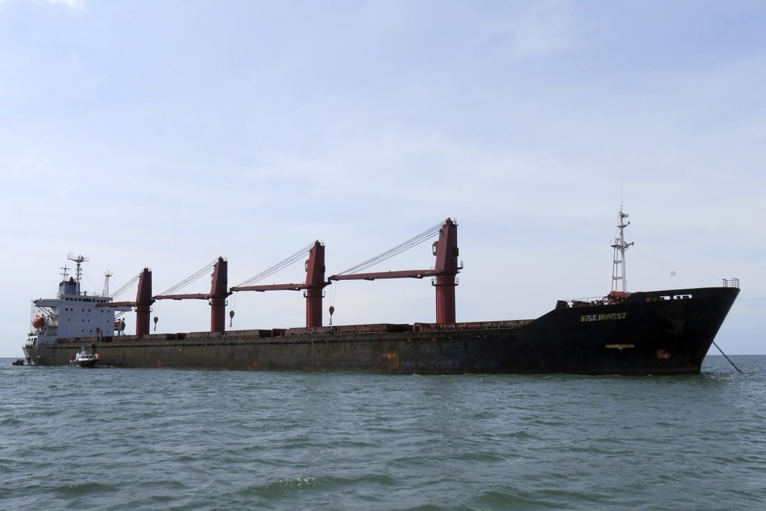 The North Korean cargo ship, which the US seized in May. Photo: AP