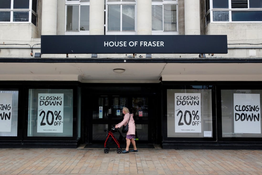 In Britain, more than 1,200 retailers closed shop last year, according to data from Bloomberg. Department stores have been hit particularly hard. Photo: Reuters