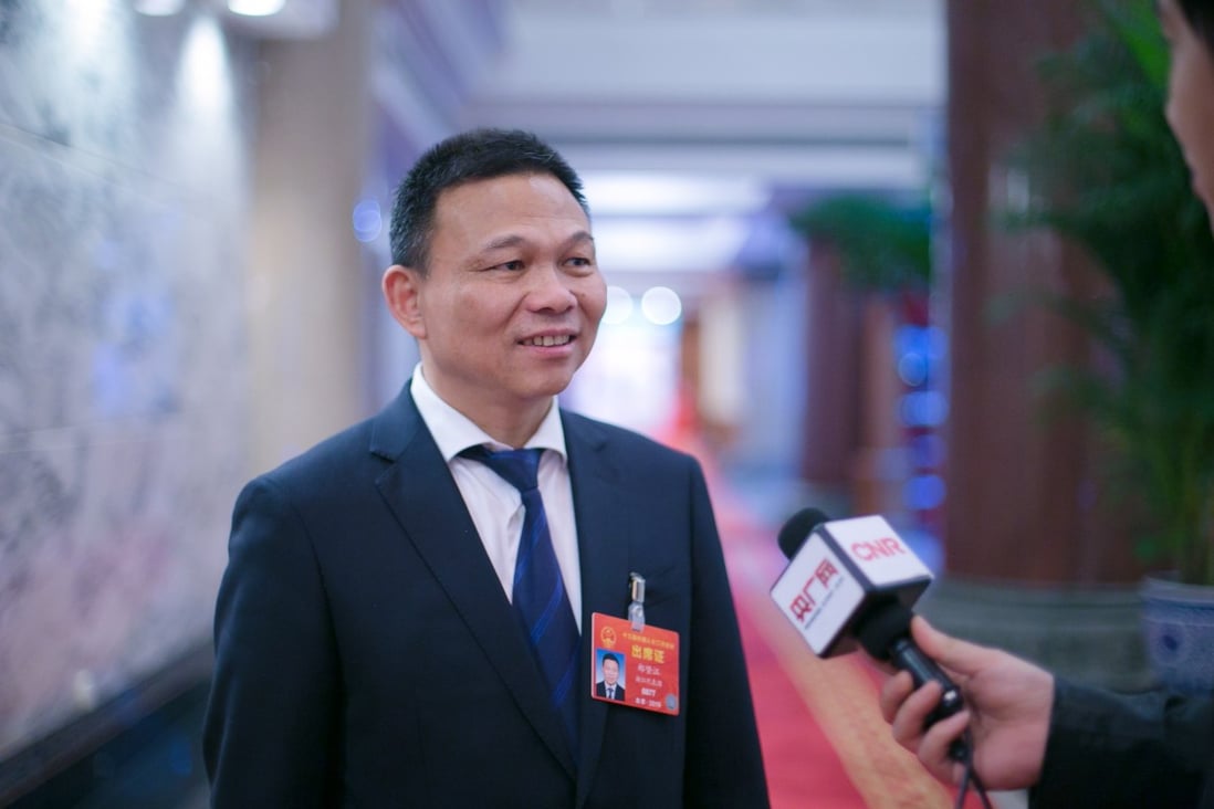 Zheng Jianjiang, seen in a photo from his AUX Group's website, has been a deputy of the Chinese National People's Congress since 2013. Photo: AUX Group