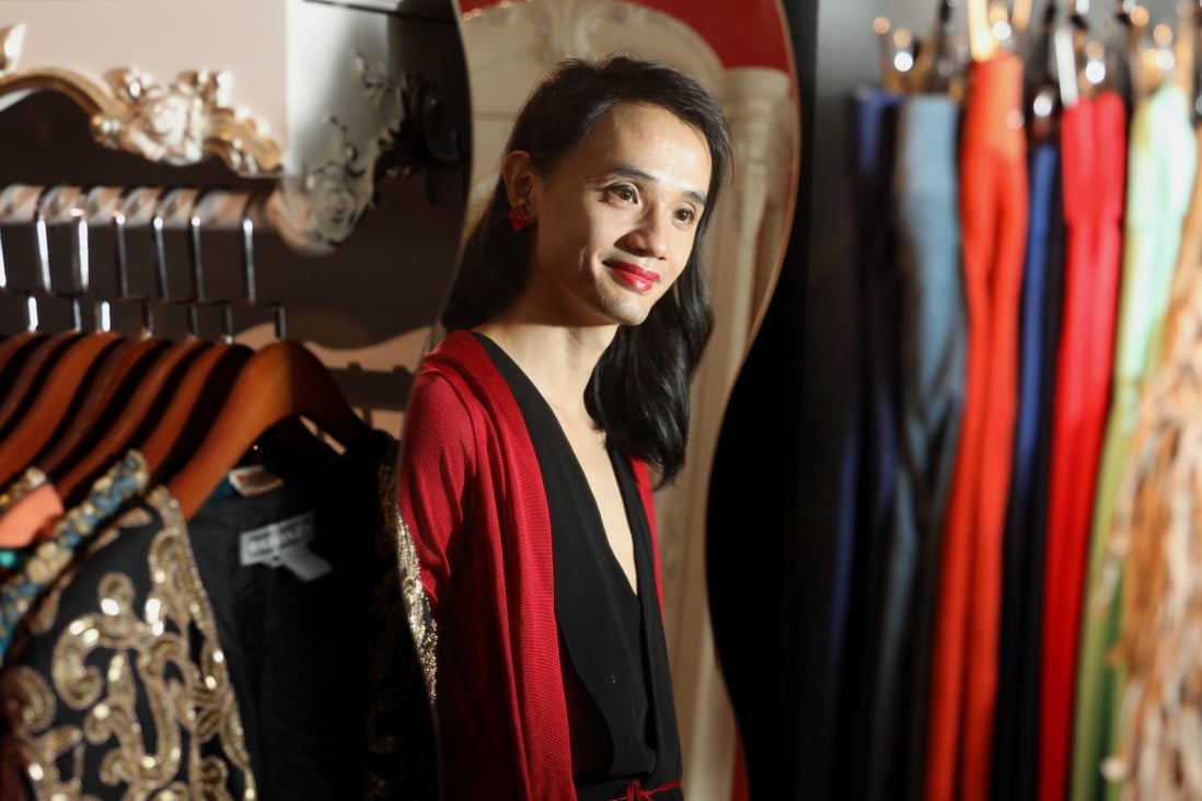 Chinese transgender activist Chao Xiaomi, a gender non-conforming individual, at her vintage clothing store in Beijing. Photo: Simon Song