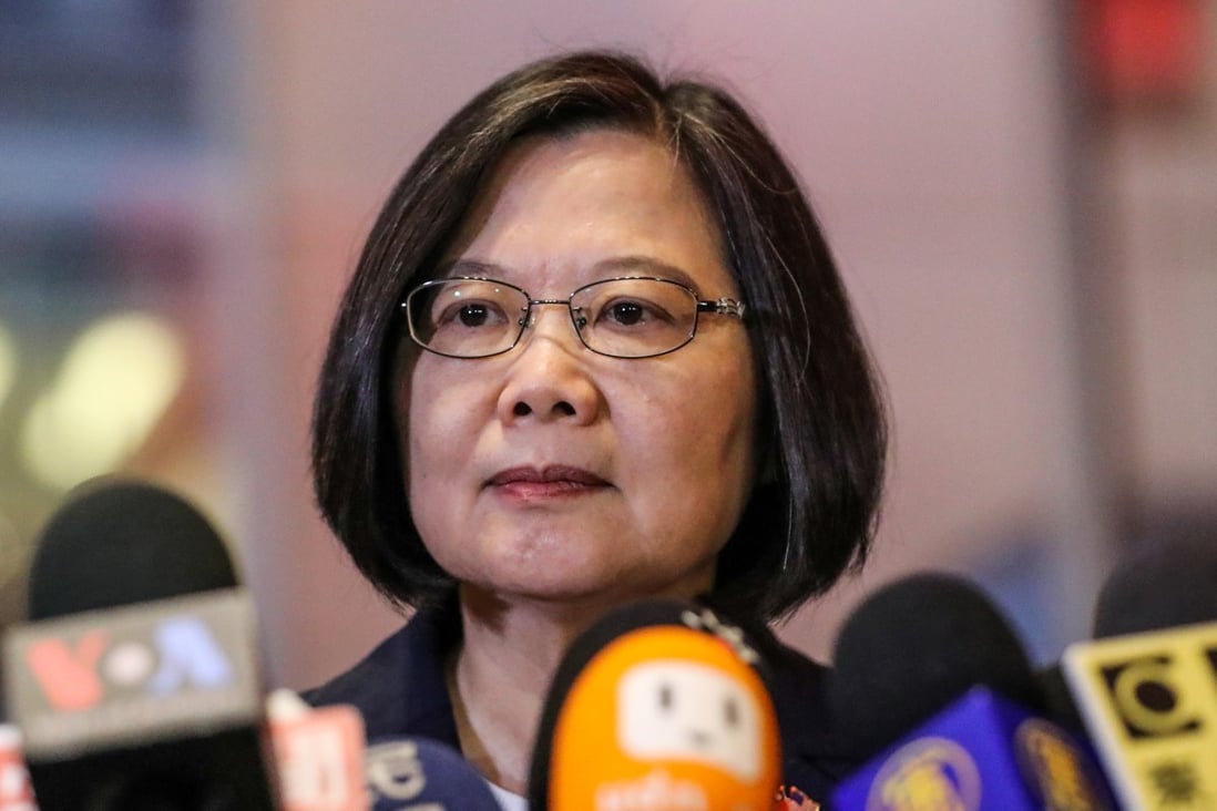 Taiwan’s President Tsai Ing-wen had a clear message for Beijing as she spoke to reporters in New York on Thursday. Photo: Reuters