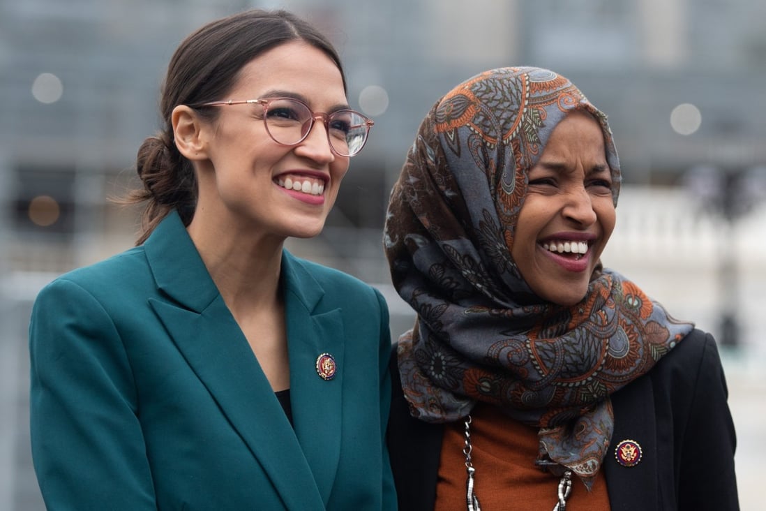In recent days, US President Donald Trump has disparaged several first-year House Democrats including Alexandria Ocasio-Cortez and Ilhan Omar. Photo: AFP