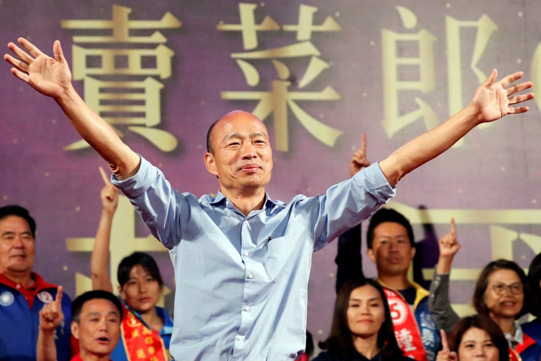 Han Kuo-yu, the polarising populist mayor of Kaohsiung, the largest city in southern Taiwan. Photo: Reuters