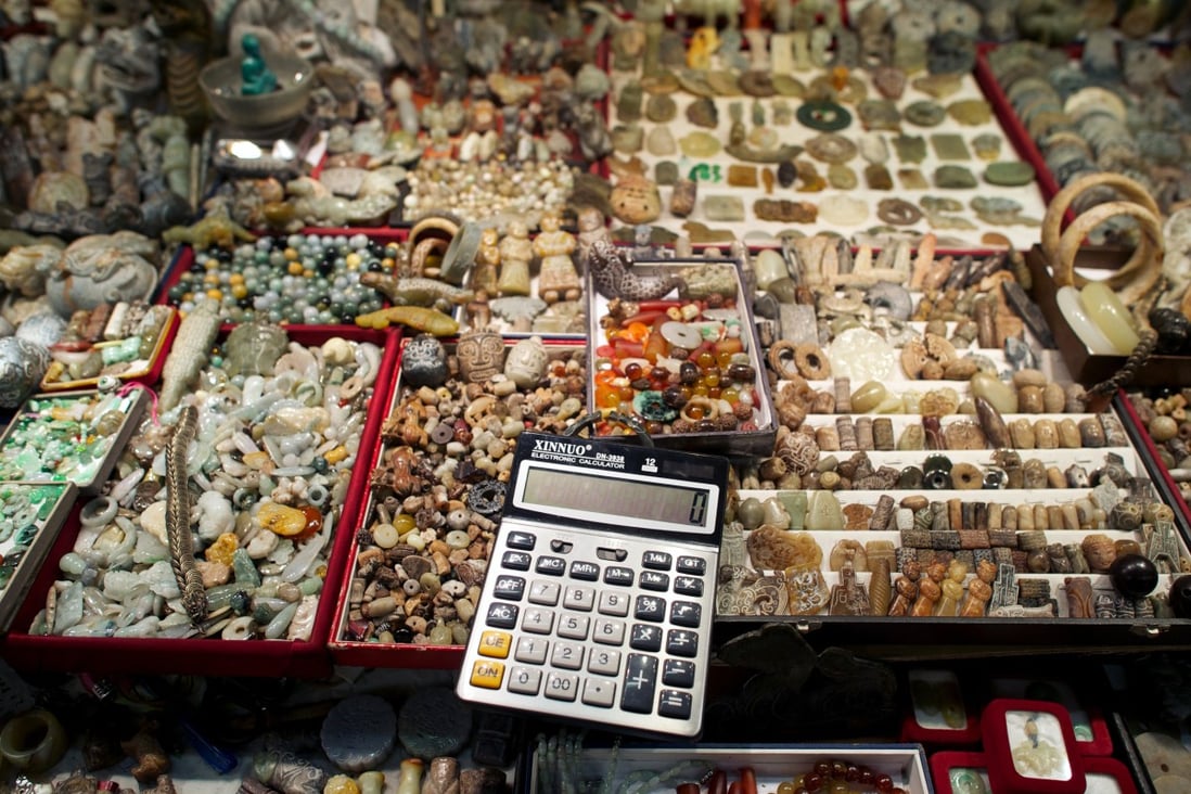 Hong Kong’s Jade Market, in Kowloon, is a popular tourist attraction. Photo: AFP