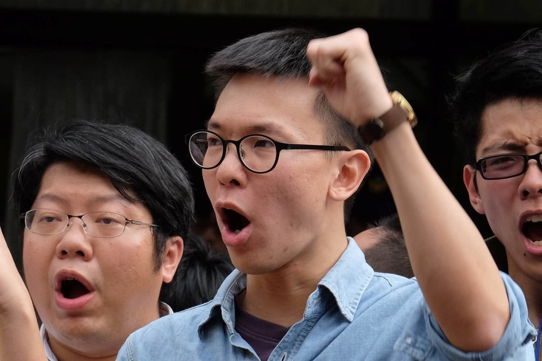 Lin Fei-fan, who was a leader of the Sunflower movement in 2014, said the campaign against the extradition bill in Hong Kong was being closely watched in Taiwan. Photo: AFP