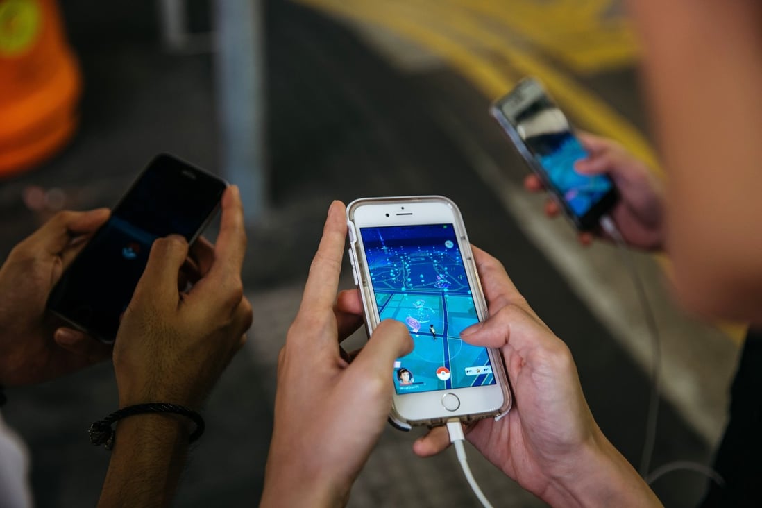 Monster-hunting mobile game Pokemon Go is banned on mainland China. Photo: Bloomberg