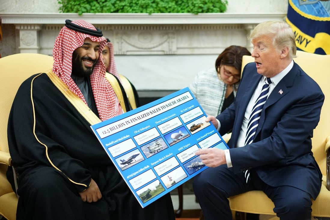 The Trump administration has insisted the arms sales are crucial to protect the region against a growing threat from Iran. Photo: AFP