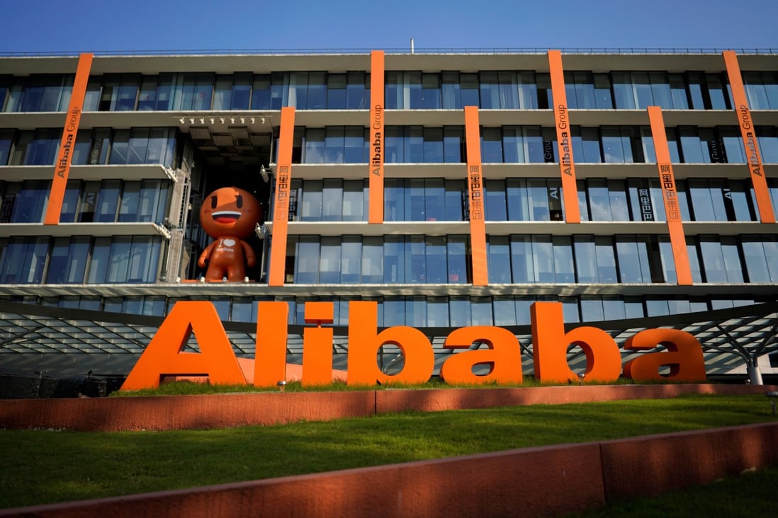 The logo of Alibaba Group is seen at the company's headquarters in Hangzhou, Zhejiang province, China July 20, 2018. Photo: Reuters