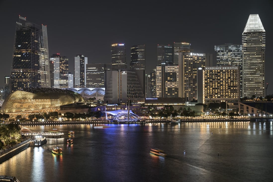 Singapore’s central business district. Photo: Bloomberg