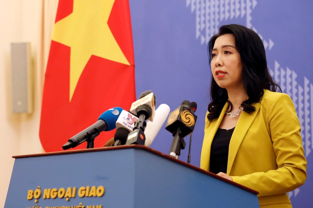 Vietnamese foreign ministry spokeswoman Le Thi Thu Hang. Photo: Reuters