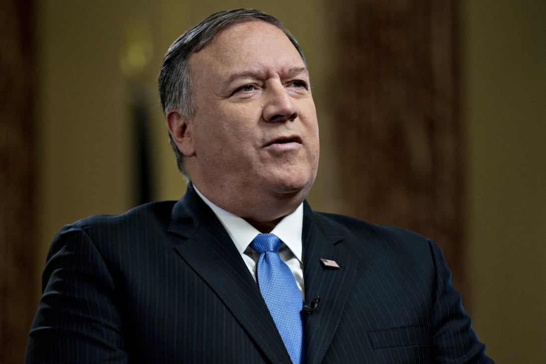 US Secretary of State Mike Pompeo announced on Monday that Zhuhai Zhenrong was being added to the sanctions blacklist. Photo: Bloomberg