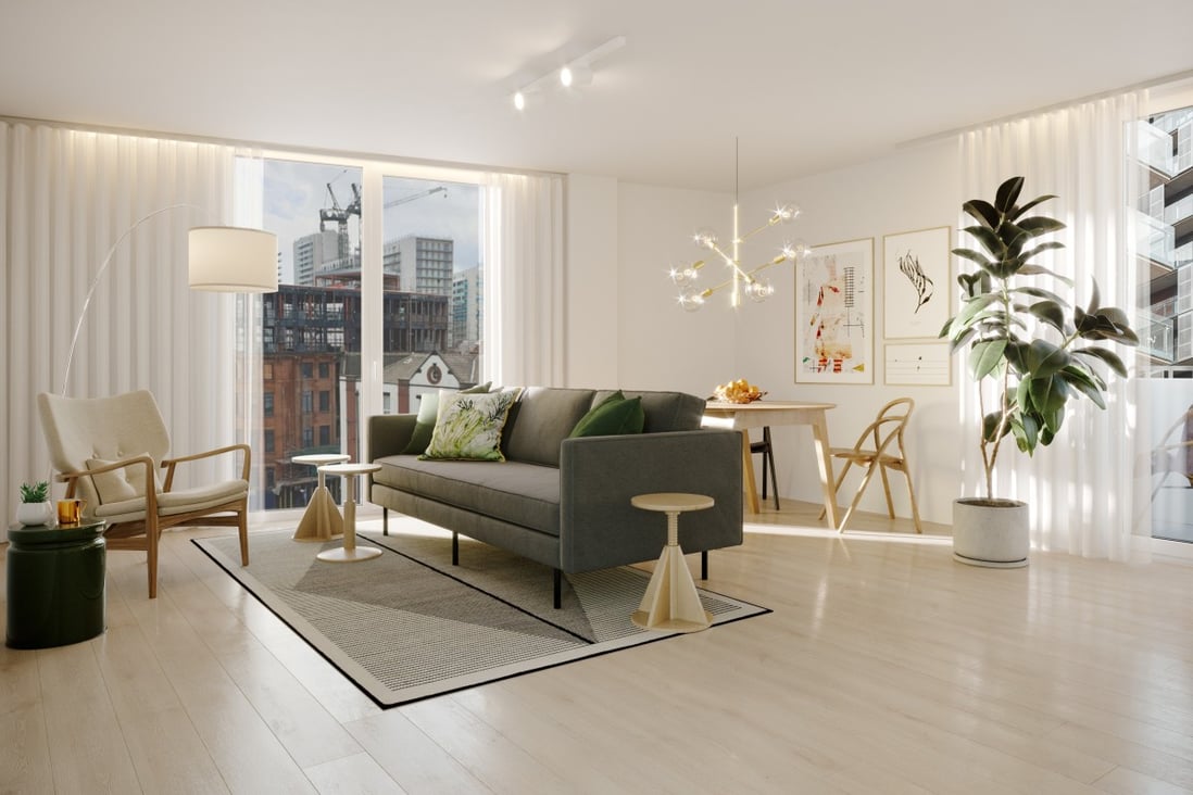 Dot Residential is marketing a luxury block in Manchester known as Spectrum, which features one-bedroom layouts with an advertised yield of 7.27 per cent. Photo: Handout