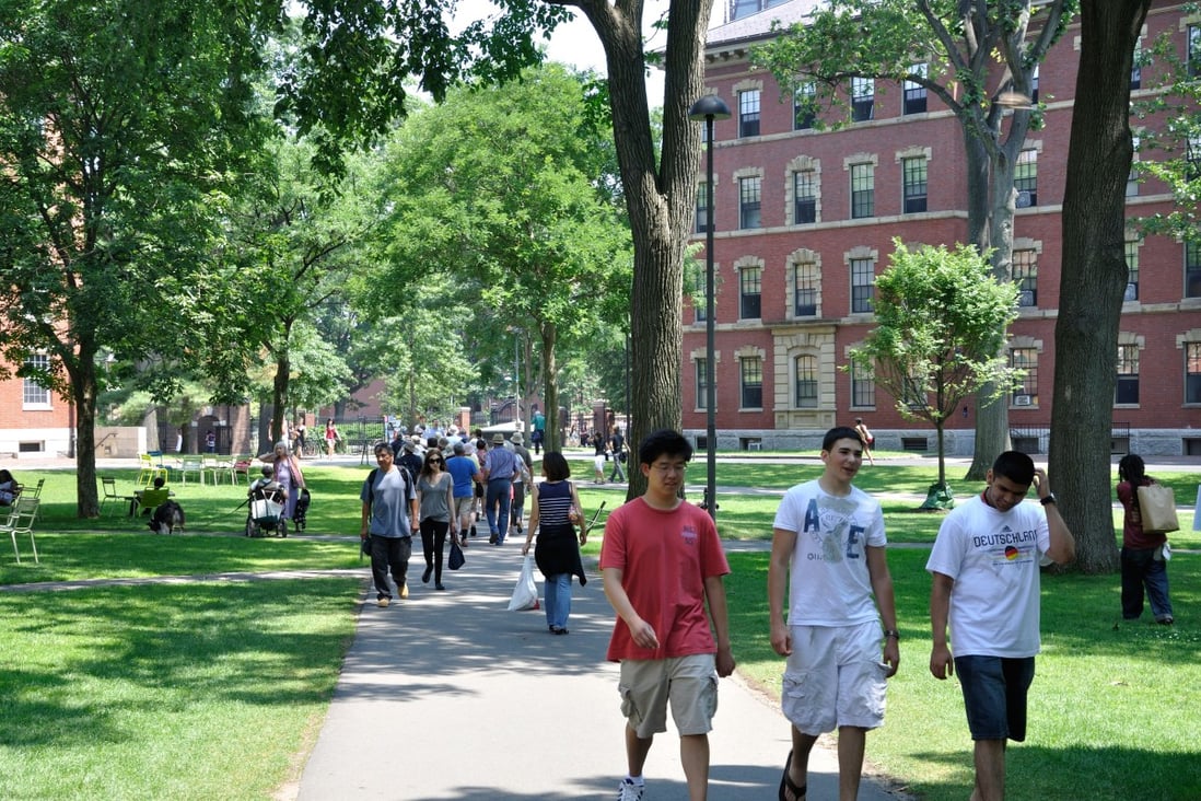 Students on the Harvard University campus in Cambridge, Massachusetts. Washington appears to be trying to play down fears of growing hostility towards Chinese academics and students working and studying in the US. Photo: Alamy