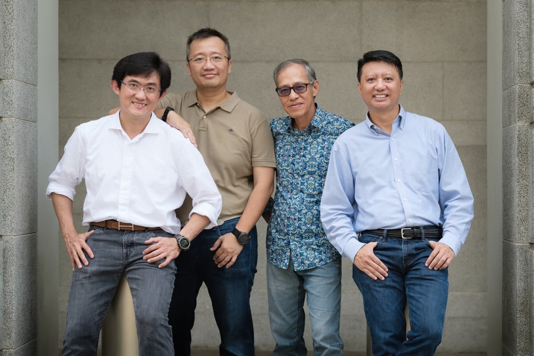 (From left) PS Lim, CEO; Greg Ginting, chief technology officer; Mak Yew Kong, Singapore country lead; and Danny Supriyadi, adviser