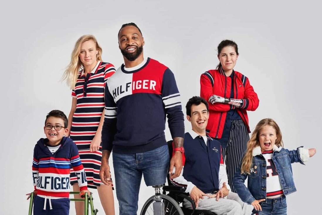 Models show looks from Tommy Adaptive, the Tommy Hilfiger clothing line for people with disabilities.