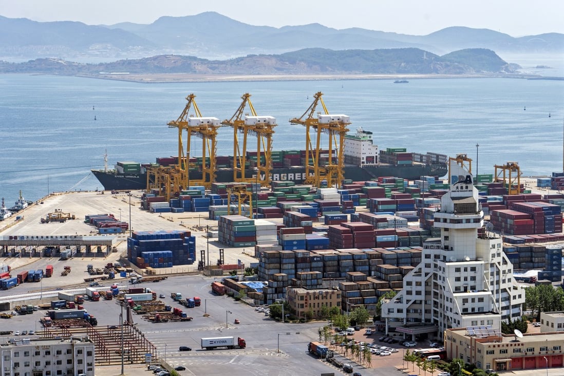 Dalian Port’s earnings have fallen more than 30 per cent between 2013 and 2018, according to the group’s financial results. Photo: Xinhua