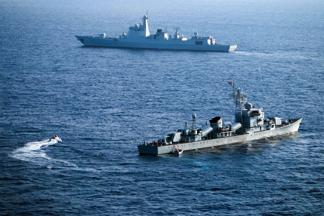 Chinese vessels during a previous military exercise near the disputed Paracel Islands in the South China Sea. Photo: AFP