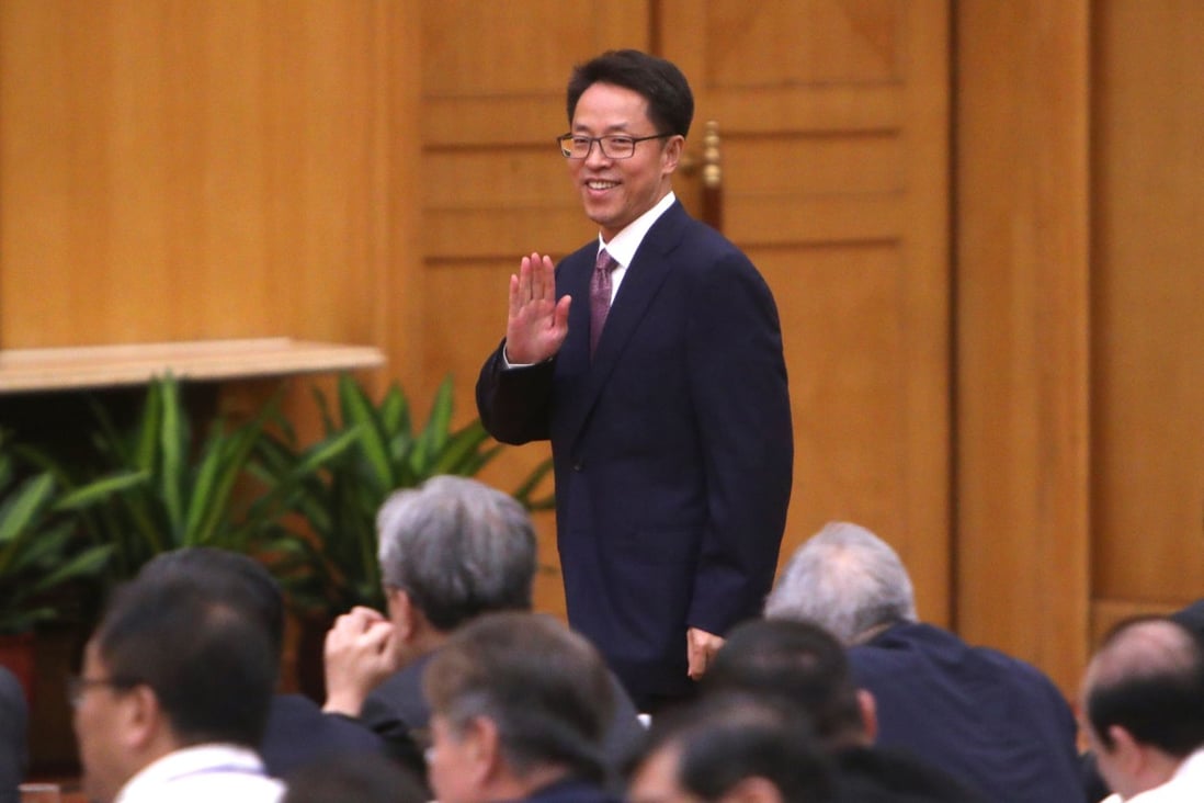 Zhang Xiaoming, who as head of Hong Kong and Macau Affairs Office advises Beijing leaders on Hong Kong matters, speaks to hundreds of influential figures on the deepening protest crisis. Photo: Winson Wong