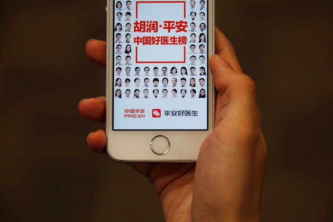 Ping An Good Doctor is China’s largest online health care platform, with 2.2 million monthly paying users as of June. Photo: Reuters