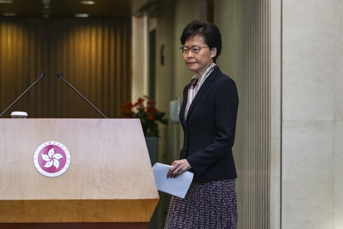 Hong Kong Chief Executive Carrie Lam Cheng Yuet-ngor. Photo: Robert Ng