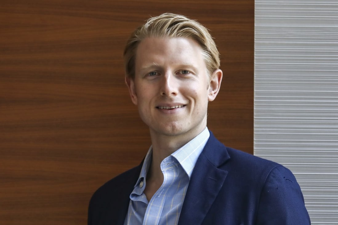 Max Johnson, British Prime Minister Boris Johnson’s youngest half-brother, started a UK-China business advisory and private equity firm after a four-year stint at Goldman Sachs in Hong Kong. Photo: Jonathan Wong