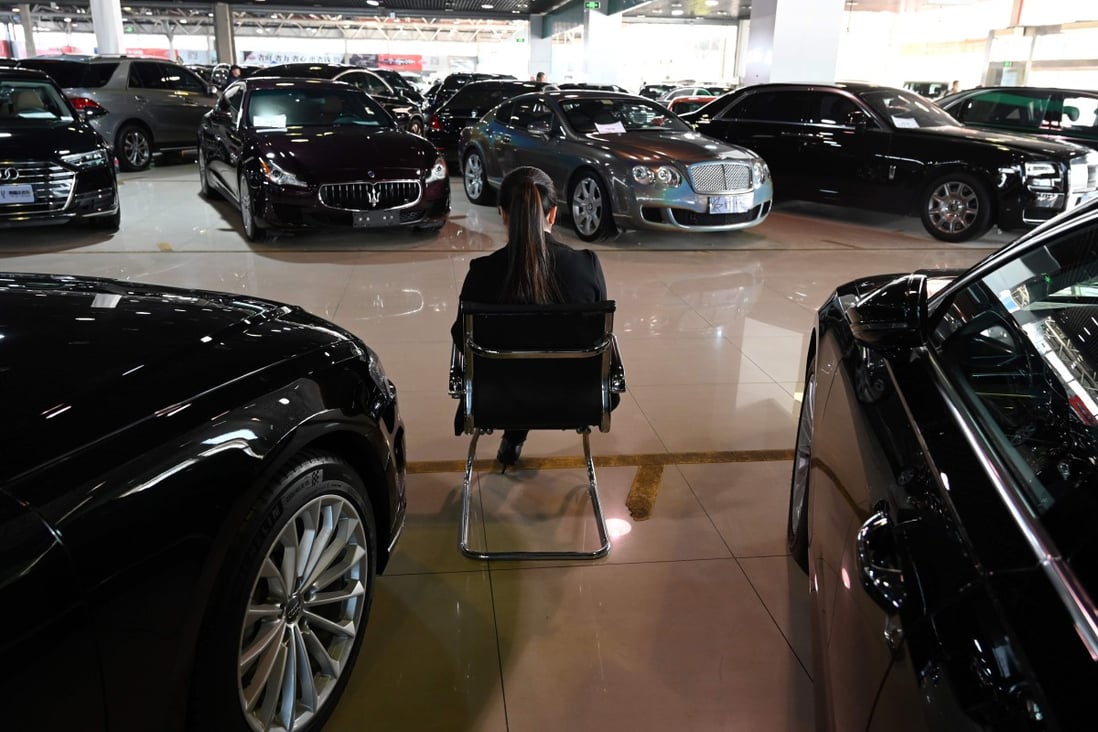 Incentives for Chinese car buyers were welcomed by the industry, but a report suggests sales have lost momentum. Photo: AFP