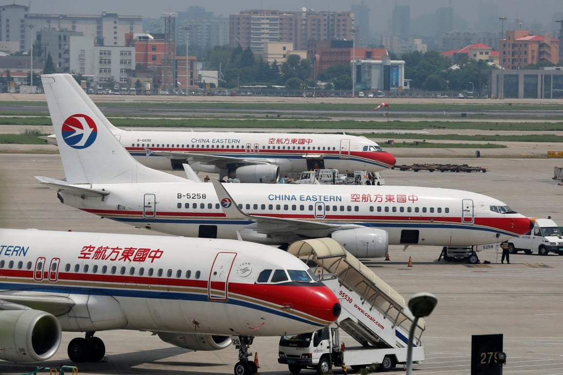 China Eastern Airlines planes are seen on the tarmac at Hongqiao International Airport in Shanghai. Photo: Reuters