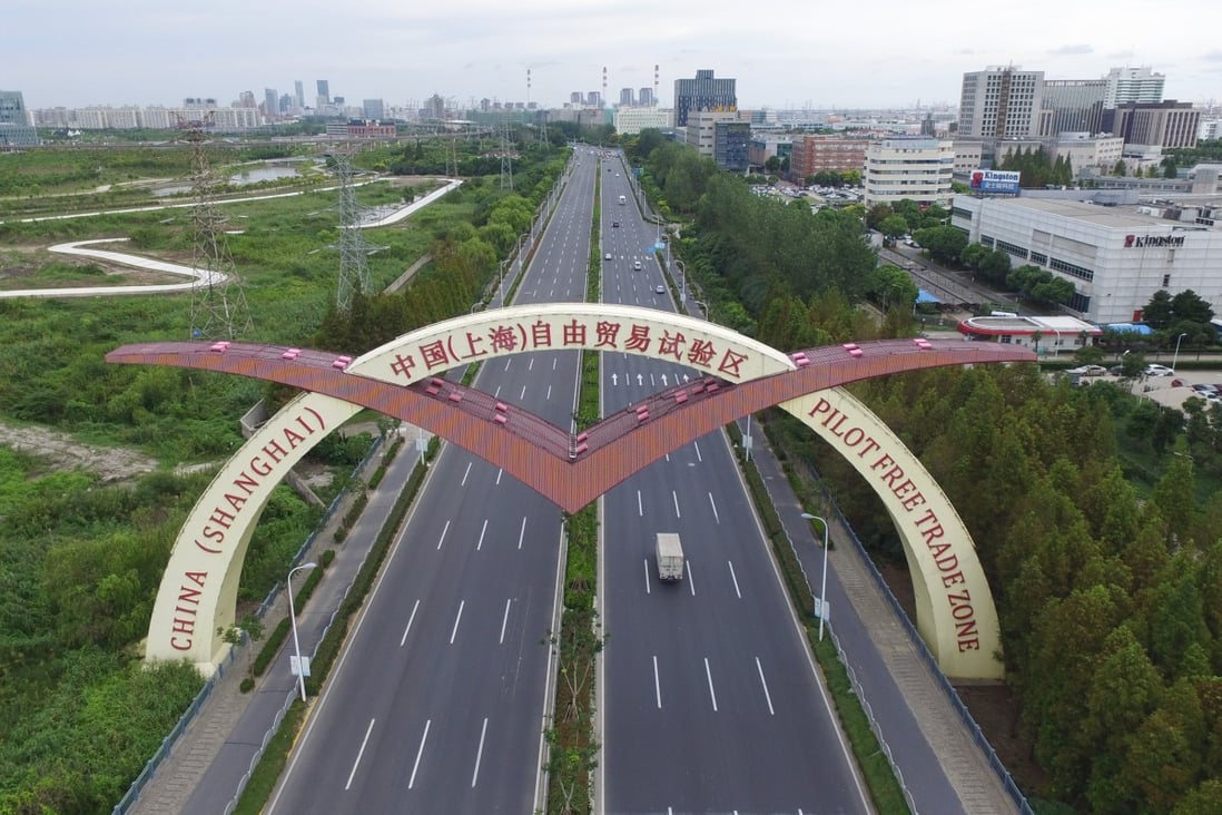 China doubled the geographical area of Shanghai Free-Trade Zone last week as part of a planned expansion. Photo: Xinhua