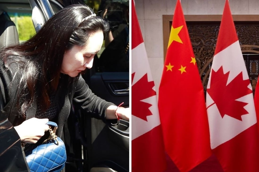 The arrest of Huawei executive Meng Wanzhou, pictured arriving at a court hearing in Vancouver in May, has affected China-Canada relations. Photos: AFP and EPA