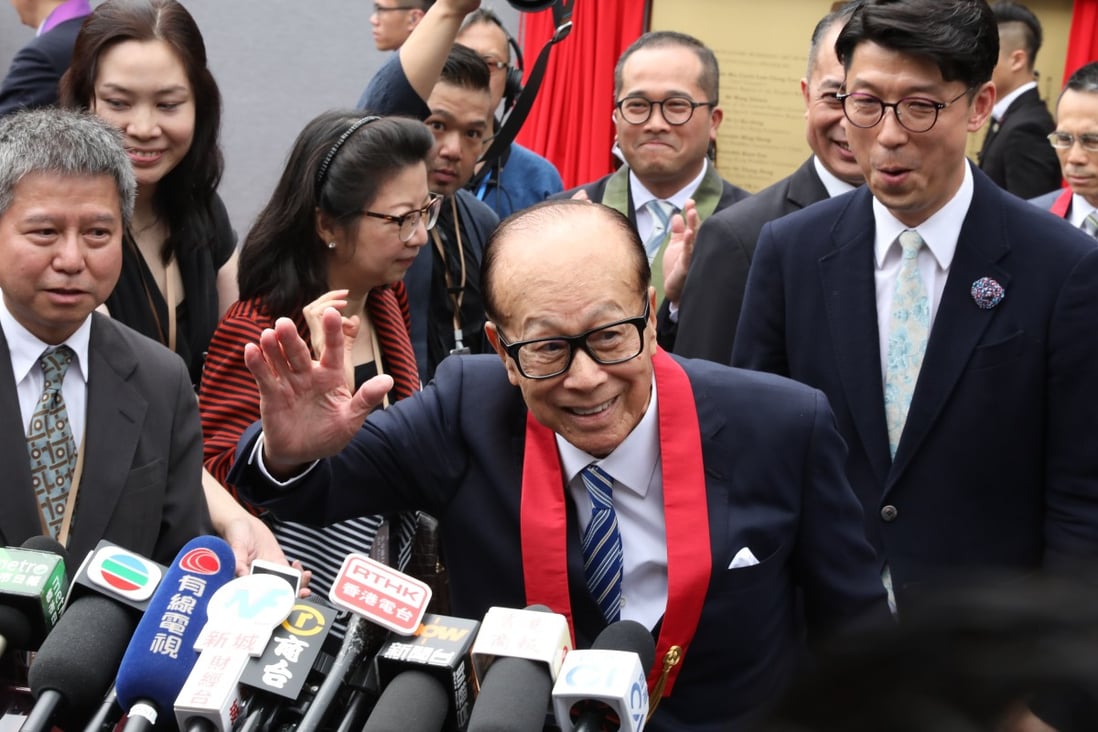 Li Ka-shing was quoted as saying that “the road to hell is often paved with good intentions”. Photo: Nora Tam